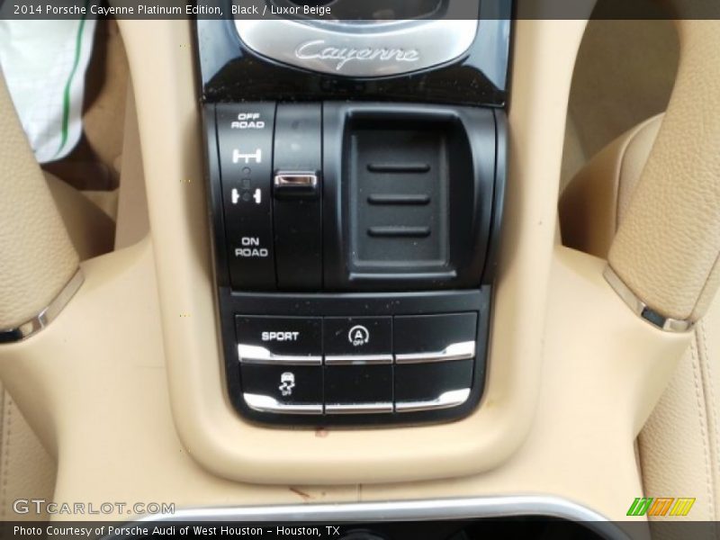 Black / Luxor Beige 2014 Porsche Cayenne Platinum Edition