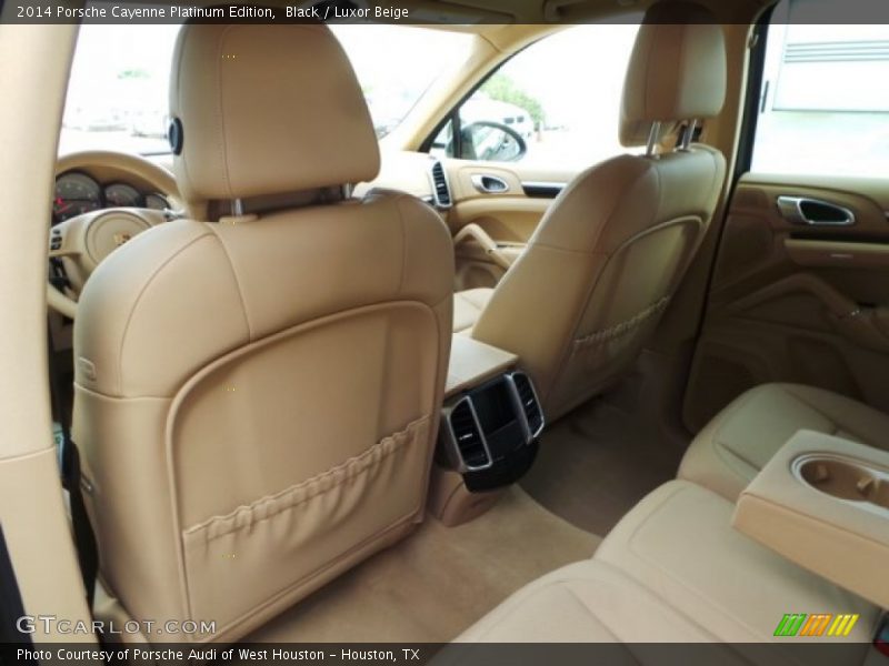 Black / Luxor Beige 2014 Porsche Cayenne Platinum Edition