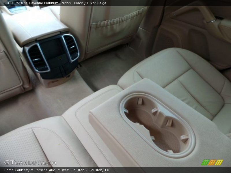 Black / Luxor Beige 2014 Porsche Cayenne Platinum Edition