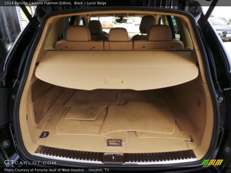 Black / Luxor Beige 2014 Porsche Cayenne Platinum Edition