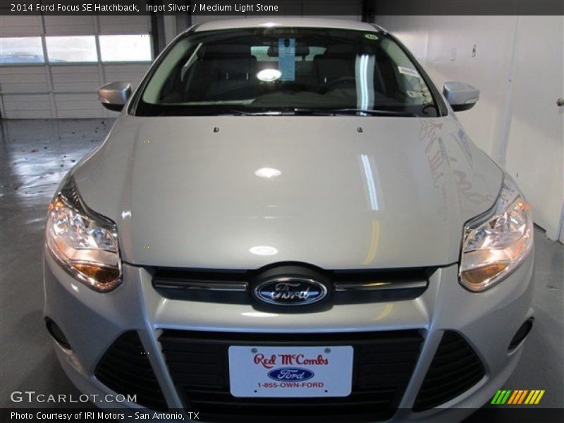 Ingot Silver / Medium Light Stone 2014 Ford Focus SE Hatchback