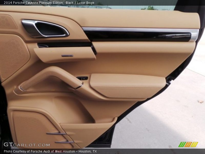Black / Luxor Beige 2014 Porsche Cayenne Platinum Edition