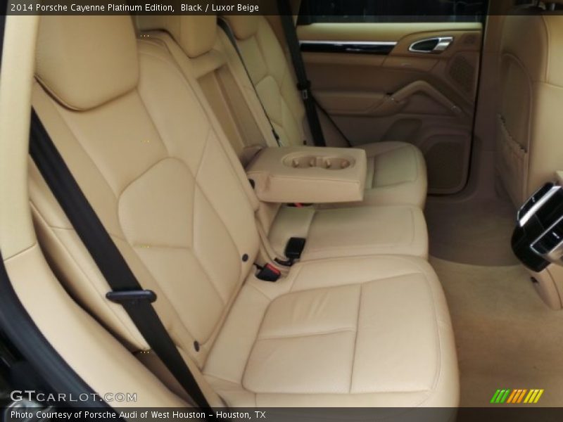 Black / Luxor Beige 2014 Porsche Cayenne Platinum Edition