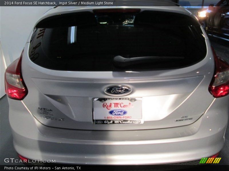 Ingot Silver / Medium Light Stone 2014 Ford Focus SE Hatchback