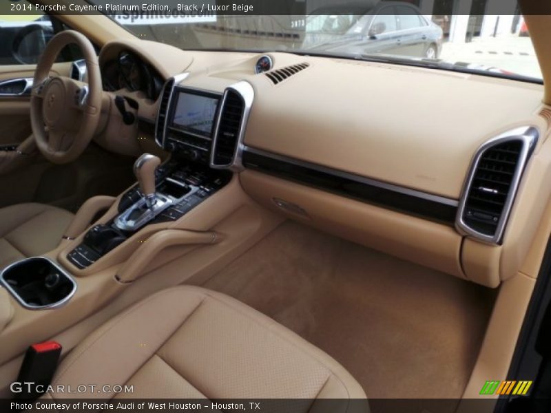 Black / Luxor Beige 2014 Porsche Cayenne Platinum Edition