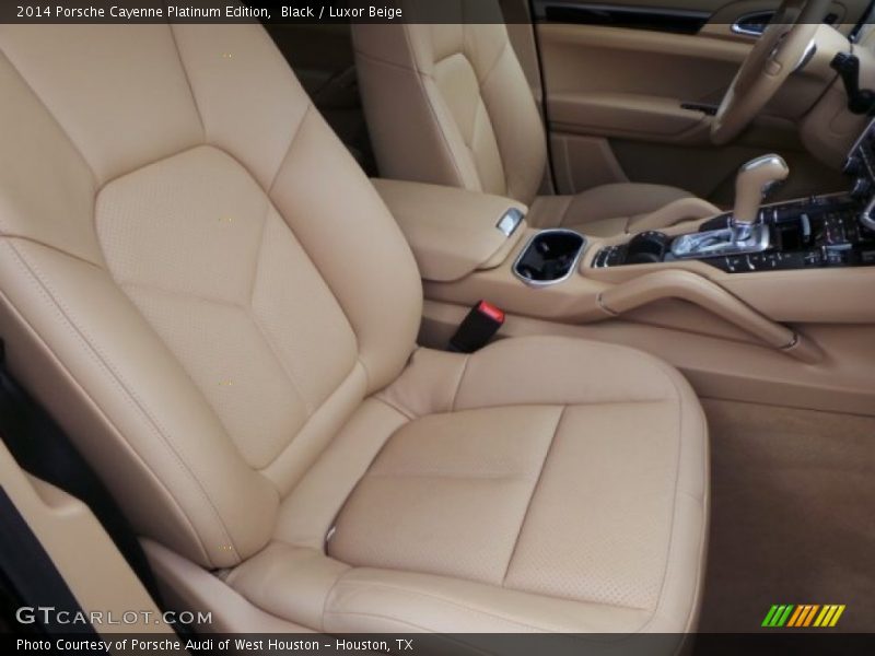 Black / Luxor Beige 2014 Porsche Cayenne Platinum Edition