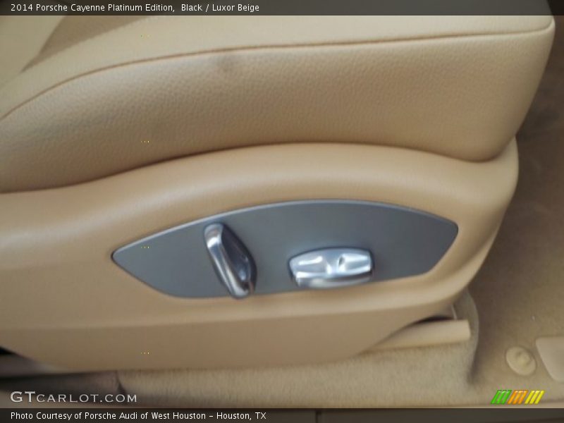 Black / Luxor Beige 2014 Porsche Cayenne Platinum Edition