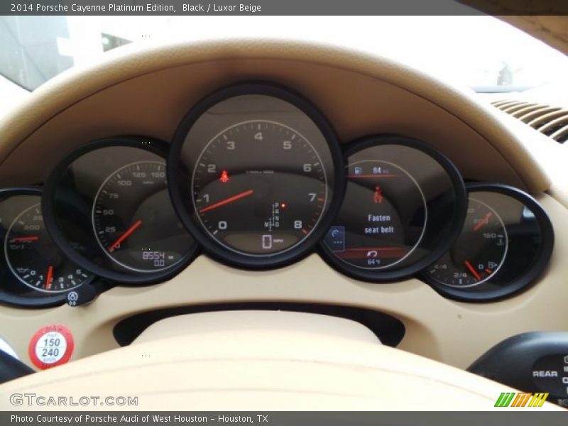Black / Luxor Beige 2014 Porsche Cayenne Platinum Edition