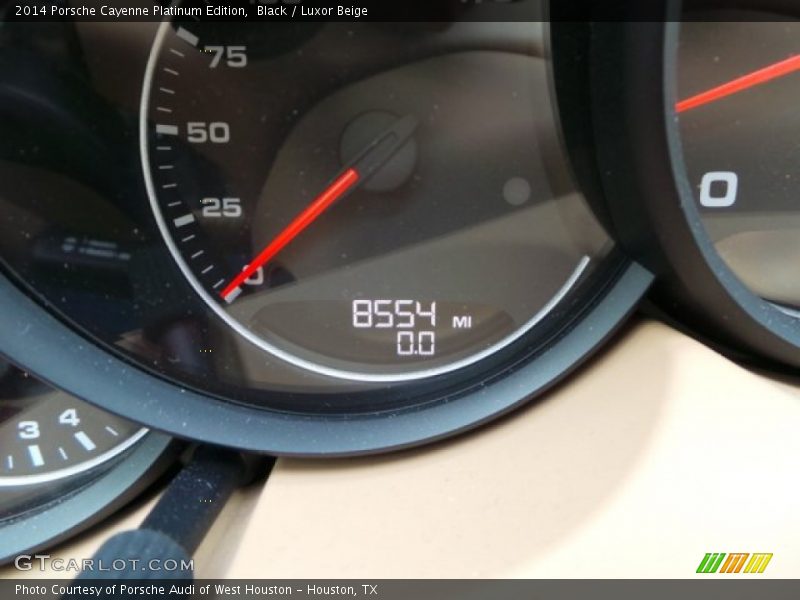 Black / Luxor Beige 2014 Porsche Cayenne Platinum Edition