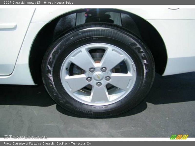 White / Neutral Beige 2007 Chevrolet Impala LT