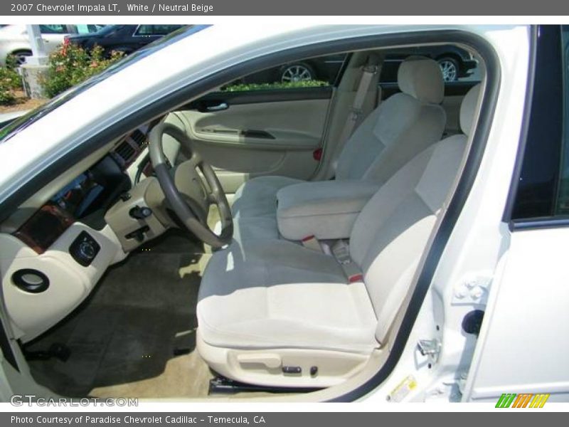 White / Neutral Beige 2007 Chevrolet Impala LT