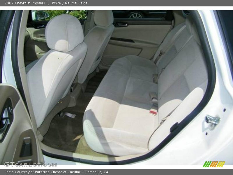 White / Neutral Beige 2007 Chevrolet Impala LT