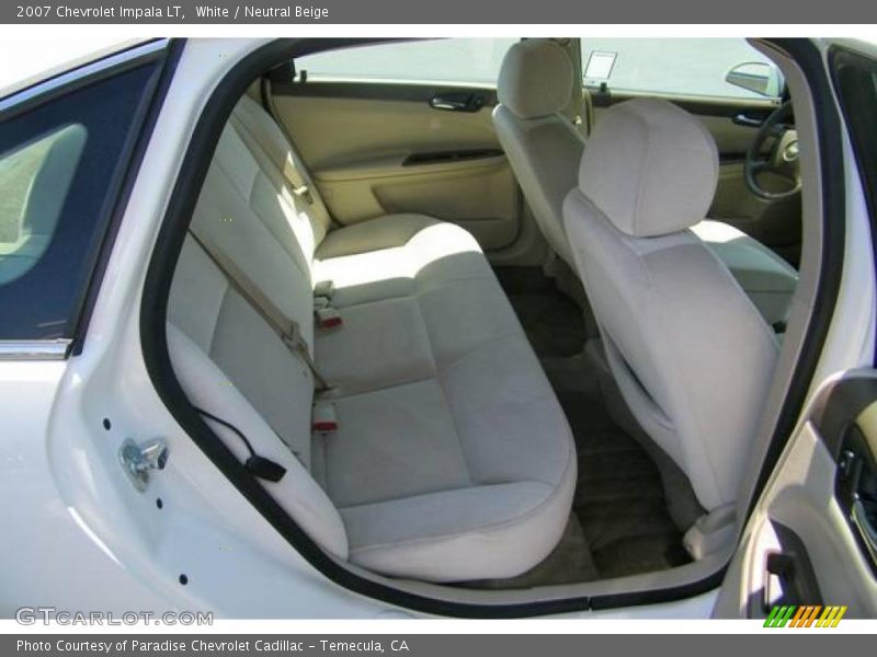 White / Neutral Beige 2007 Chevrolet Impala LT