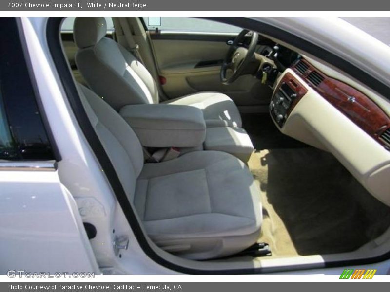 White / Neutral Beige 2007 Chevrolet Impala LT