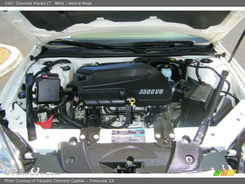 White / Neutral Beige 2007 Chevrolet Impala LT