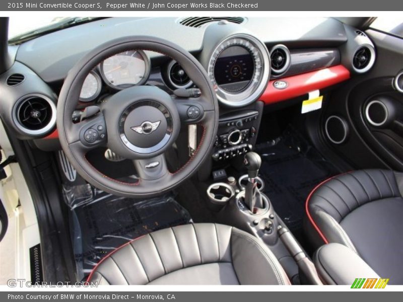  2015 Convertible Cooper S John Cooper Works Black Checkered Interior