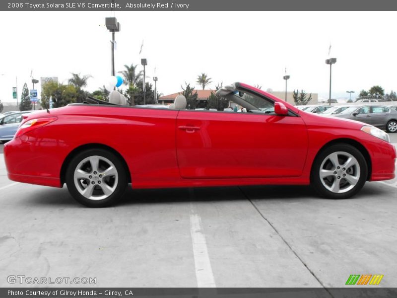 Absolutely Red / Ivory 2006 Toyota Solara SLE V6 Convertible