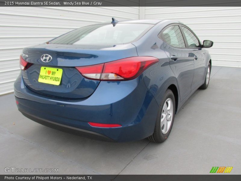 Windy Sea Blue / Gray 2015 Hyundai Elantra SE Sedan