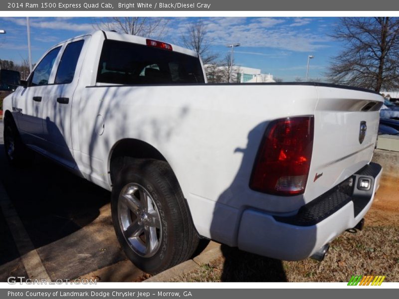 Bright White / Black/Diesel Gray 2014 Ram 1500 Express Quad Cab