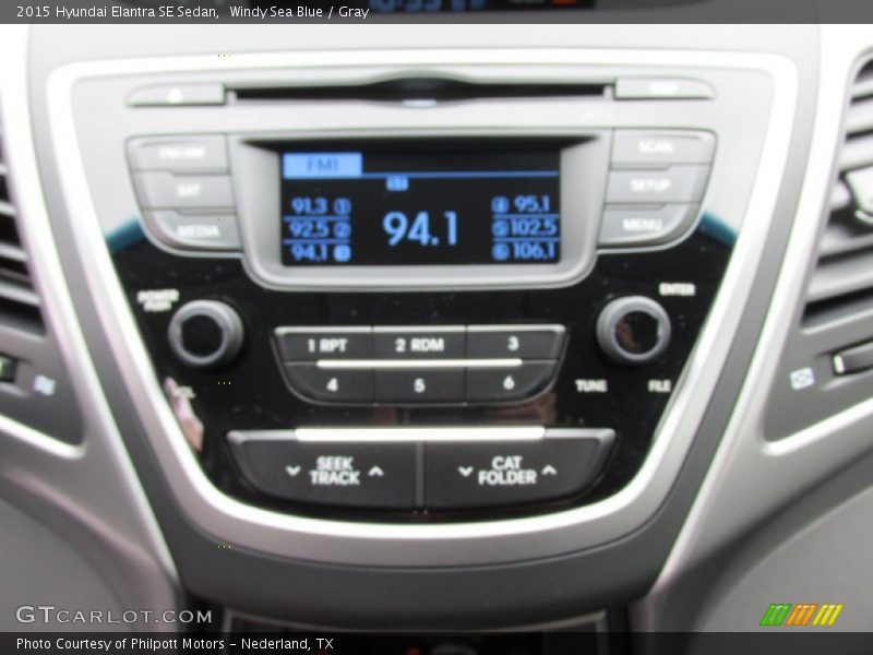 Windy Sea Blue / Gray 2015 Hyundai Elantra SE Sedan
