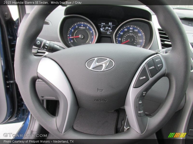 Windy Sea Blue / Gray 2015 Hyundai Elantra SE Sedan