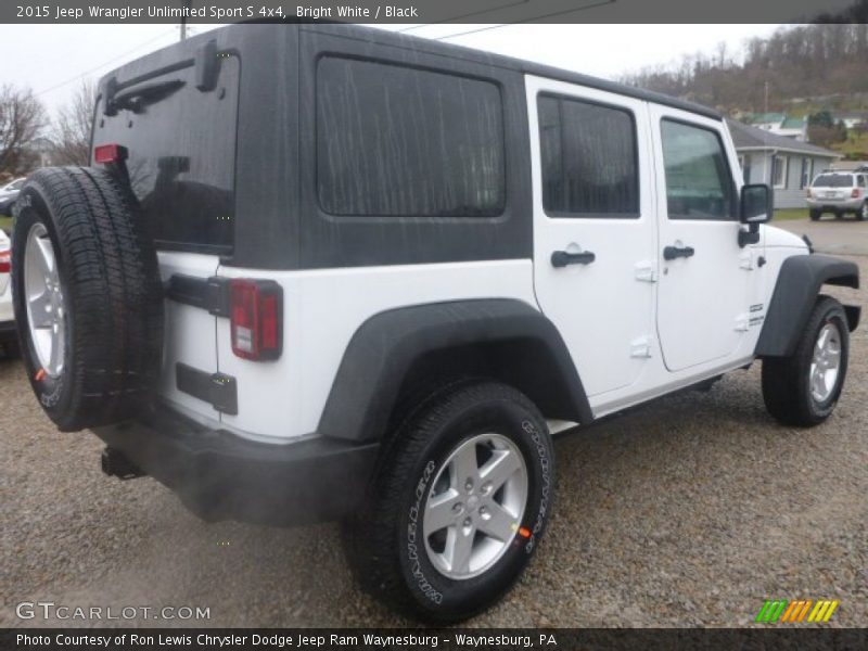 Bright White / Black 2015 Jeep Wrangler Unlimited Sport S 4x4