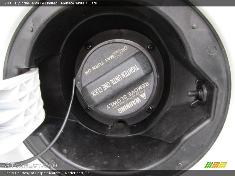 Monaco White / Black 2015 Hyundai Santa Fe Limited