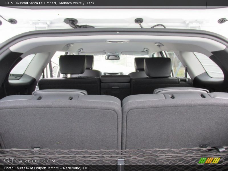 Monaco White / Black 2015 Hyundai Santa Fe Limited