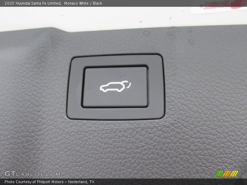 Monaco White / Black 2015 Hyundai Santa Fe Limited