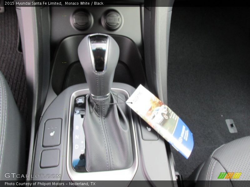 Monaco White / Black 2015 Hyundai Santa Fe Limited