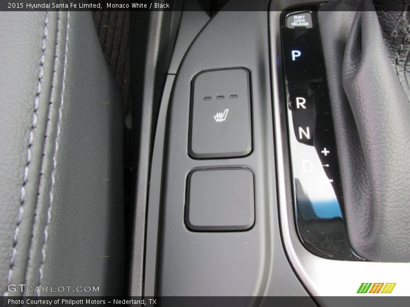 Monaco White / Black 2015 Hyundai Santa Fe Limited