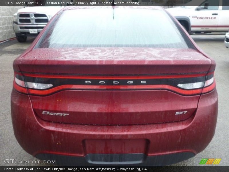 Passion Red Pearl / Black/Light Tungsten Accent Stitching 2015 Dodge Dart SXT