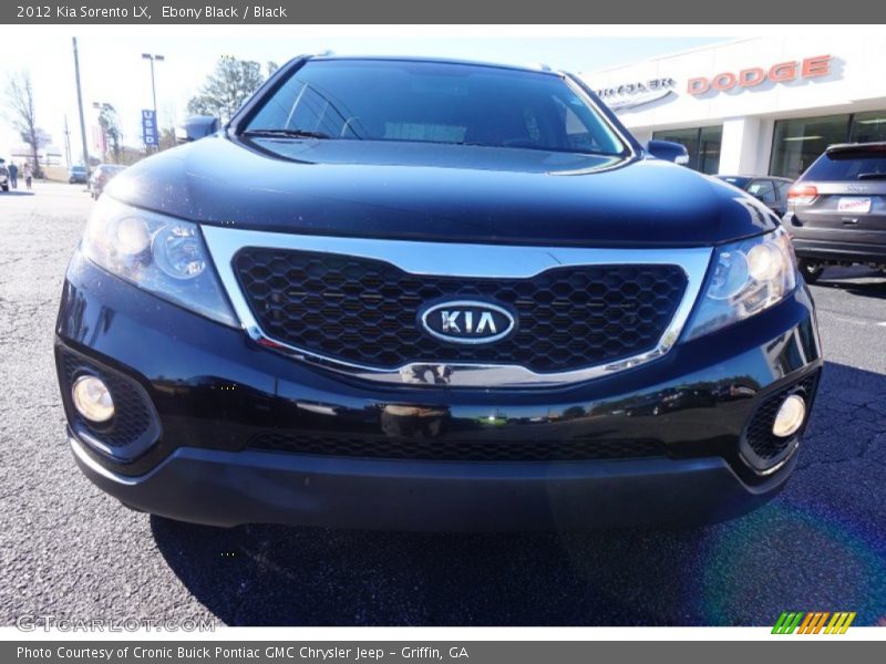 Ebony Black / Black 2012 Kia Sorento LX