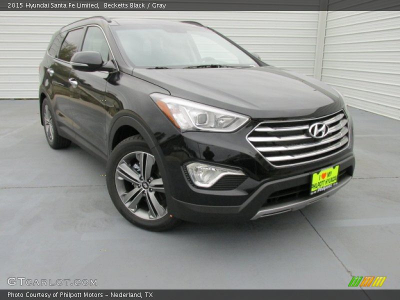 Becketts Black / Gray 2015 Hyundai Santa Fe Limited