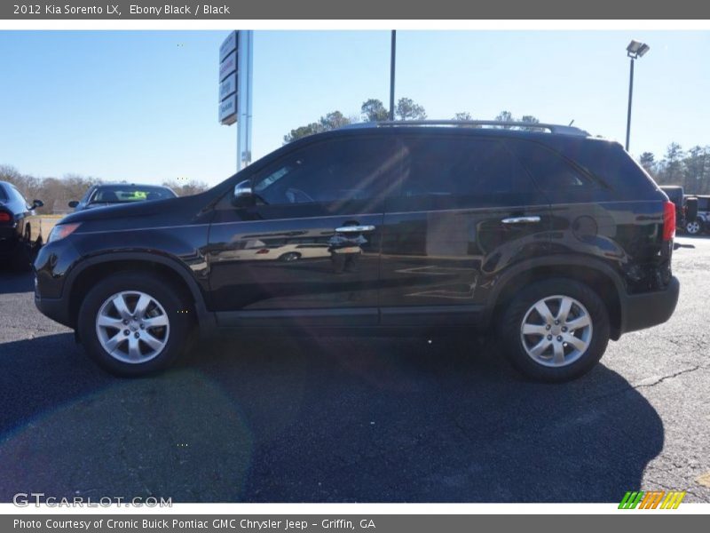 Ebony Black / Black 2012 Kia Sorento LX