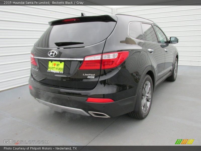 Becketts Black / Gray 2015 Hyundai Santa Fe Limited