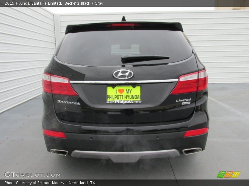 Becketts Black / Gray 2015 Hyundai Santa Fe Limited