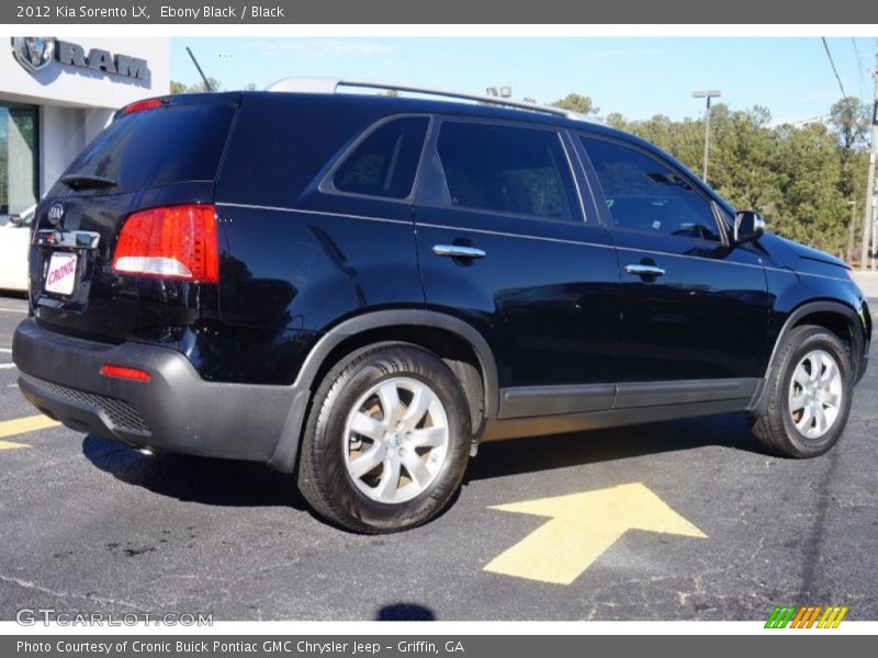 Ebony Black / Black 2012 Kia Sorento LX