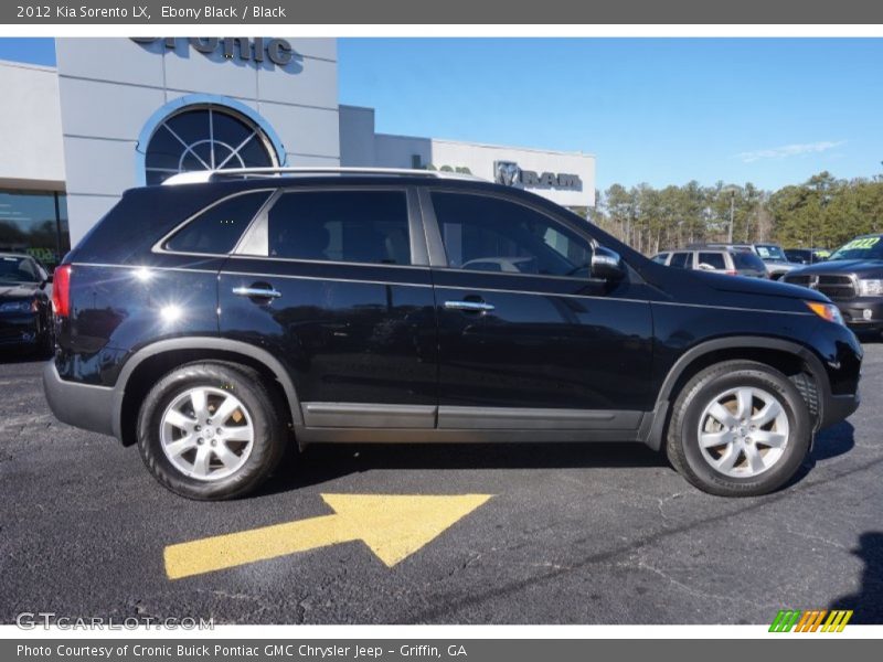 Ebony Black / Black 2012 Kia Sorento LX