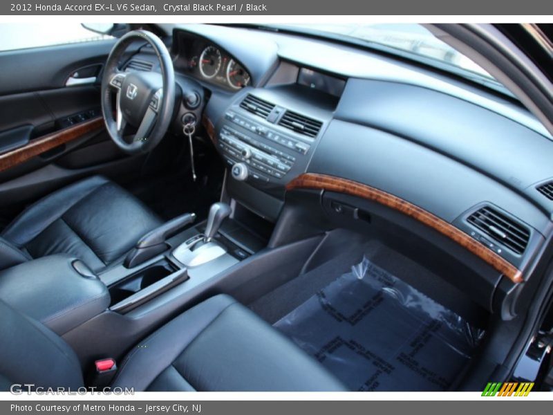 Crystal Black Pearl / Black 2012 Honda Accord EX-L V6 Sedan