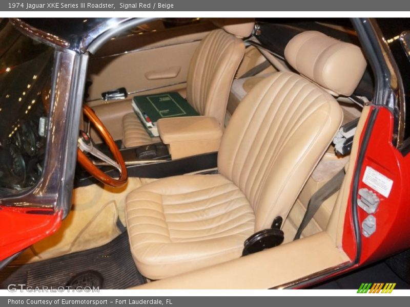  1974 XKE Series III Roadster Beige Interior