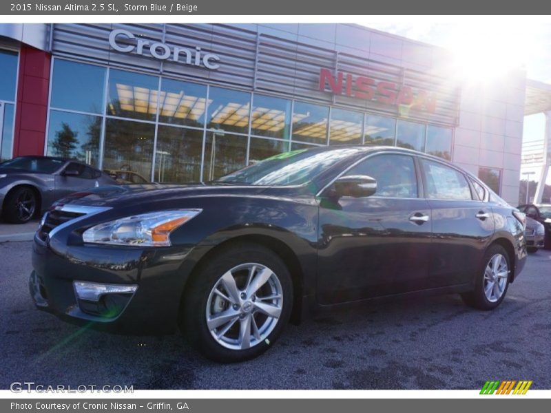 Storm Blue / Beige 2015 Nissan Altima 2.5 SL