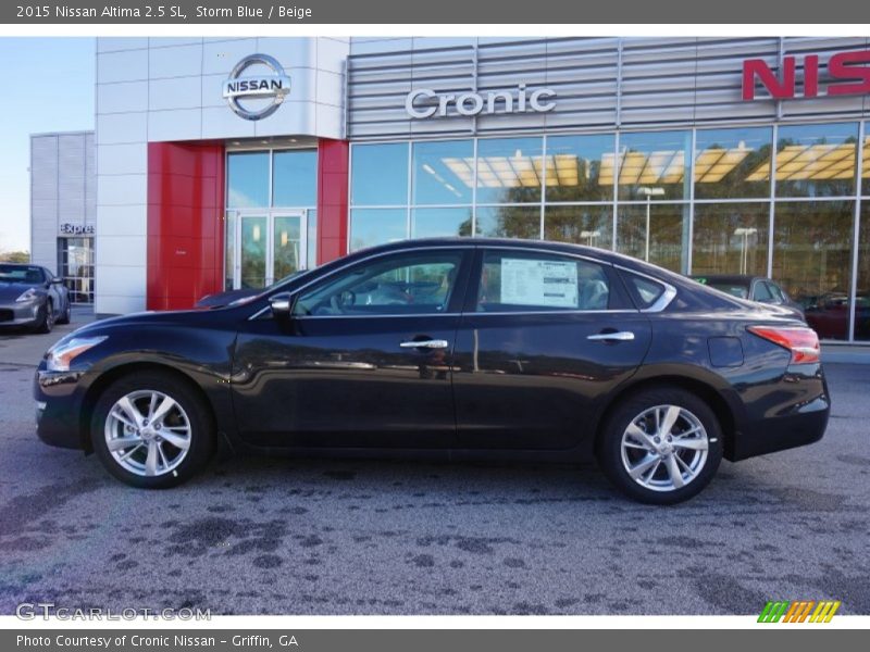 Storm Blue / Beige 2015 Nissan Altima 2.5 SL