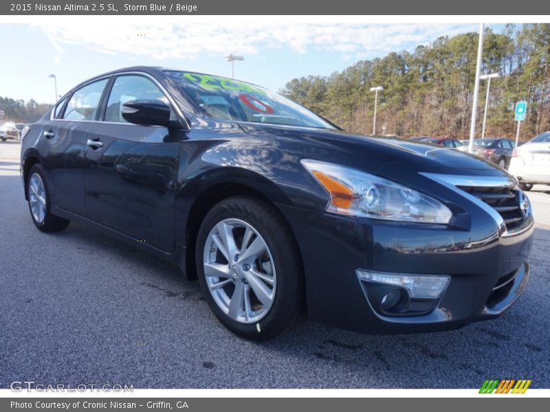 Storm Blue / Beige 2015 Nissan Altima 2.5 SL