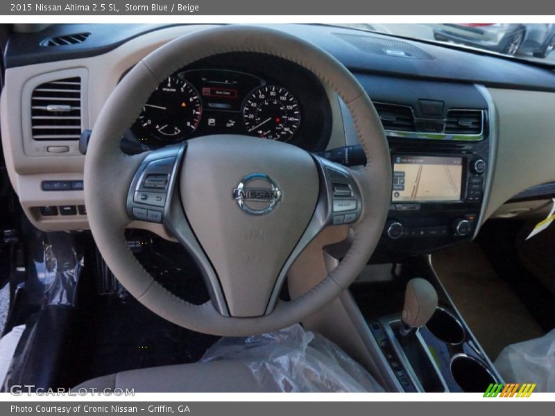 Storm Blue / Beige 2015 Nissan Altima 2.5 SL