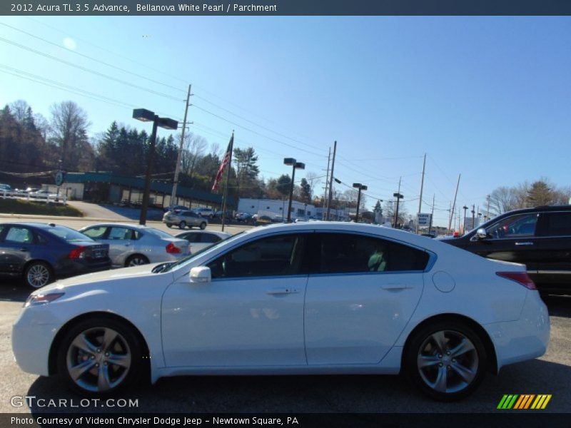 Bellanova White Pearl / Parchment 2012 Acura TL 3.5 Advance