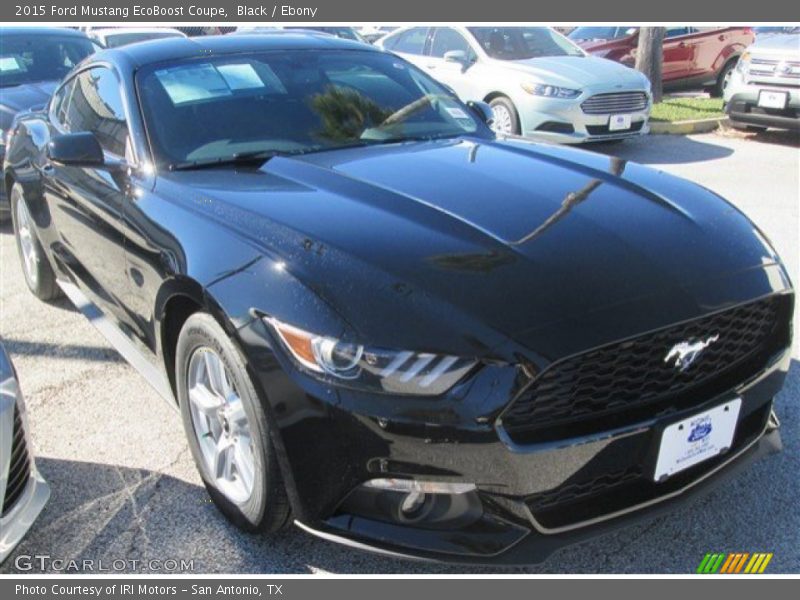 Black / Ebony 2015 Ford Mustang EcoBoost Coupe