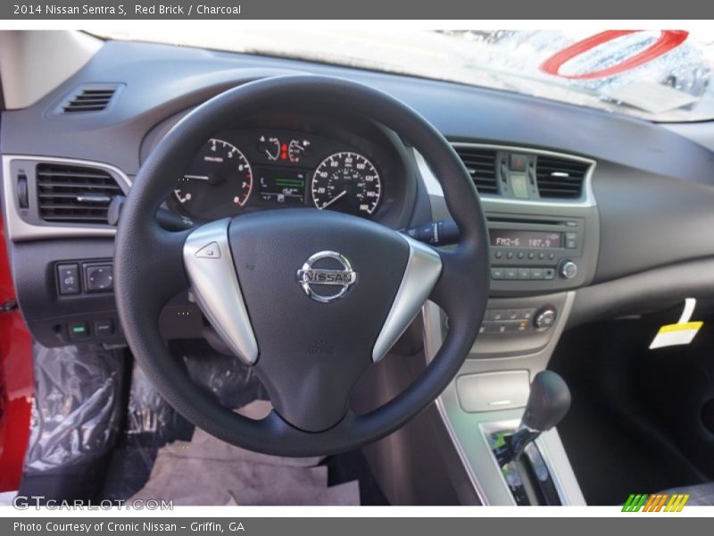Red Brick / Charcoal 2014 Nissan Sentra S
