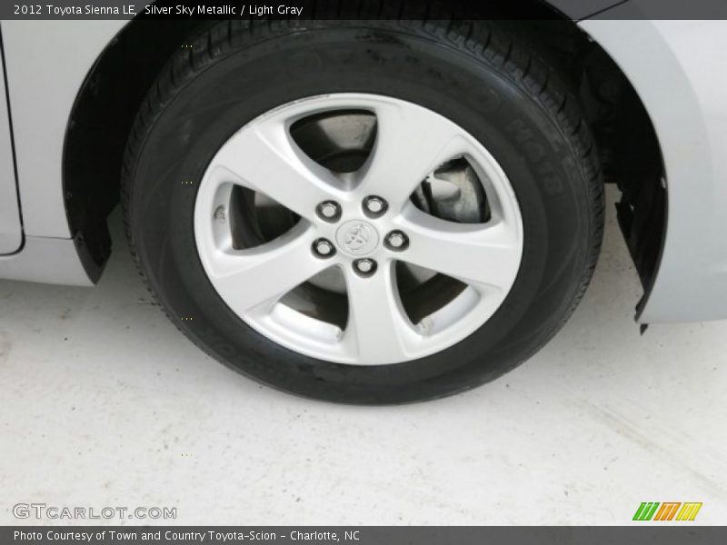 Silver Sky Metallic / Light Gray 2012 Toyota Sienna LE