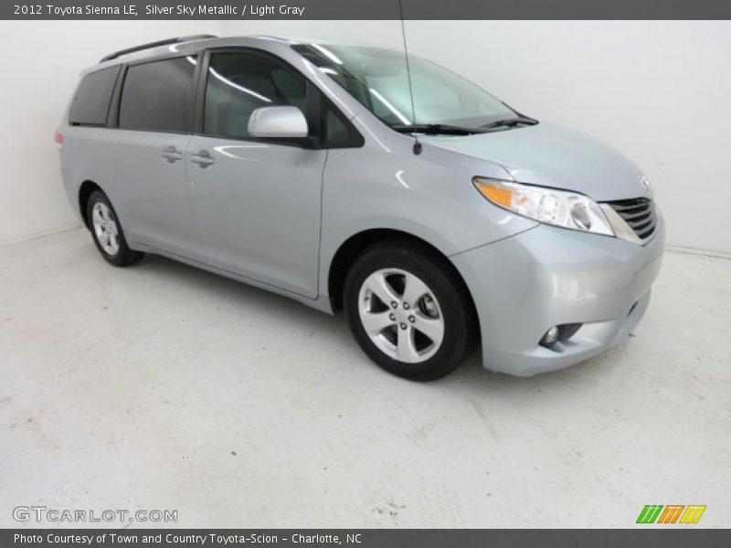 Silver Sky Metallic / Light Gray 2012 Toyota Sienna LE